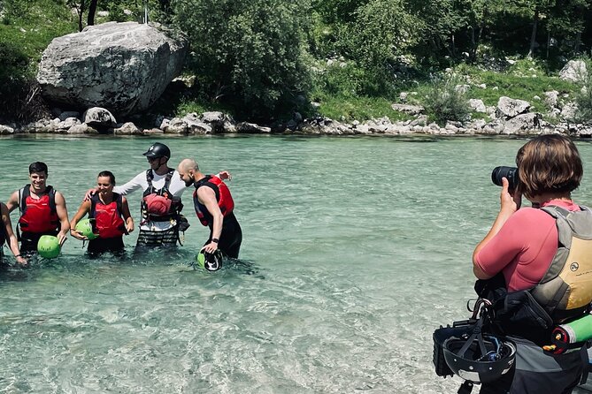 Adventure Rafting with Photo Service in Bovec - The riverside safety briefing