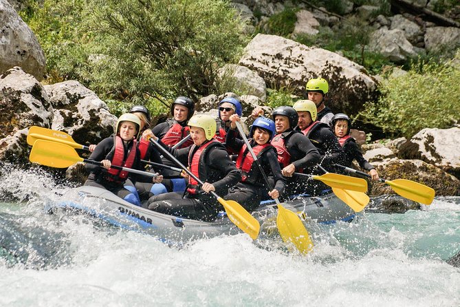 Adventure Rafting with Photo Service in Bovec - Getting fitted with river gear