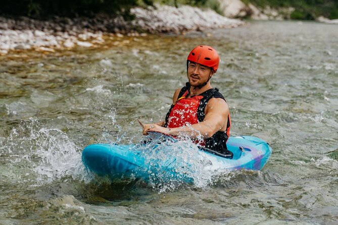 Best Guided Kayaking Tour in Soča Valley With Photos - Rapids, games, and emerald-water pauses