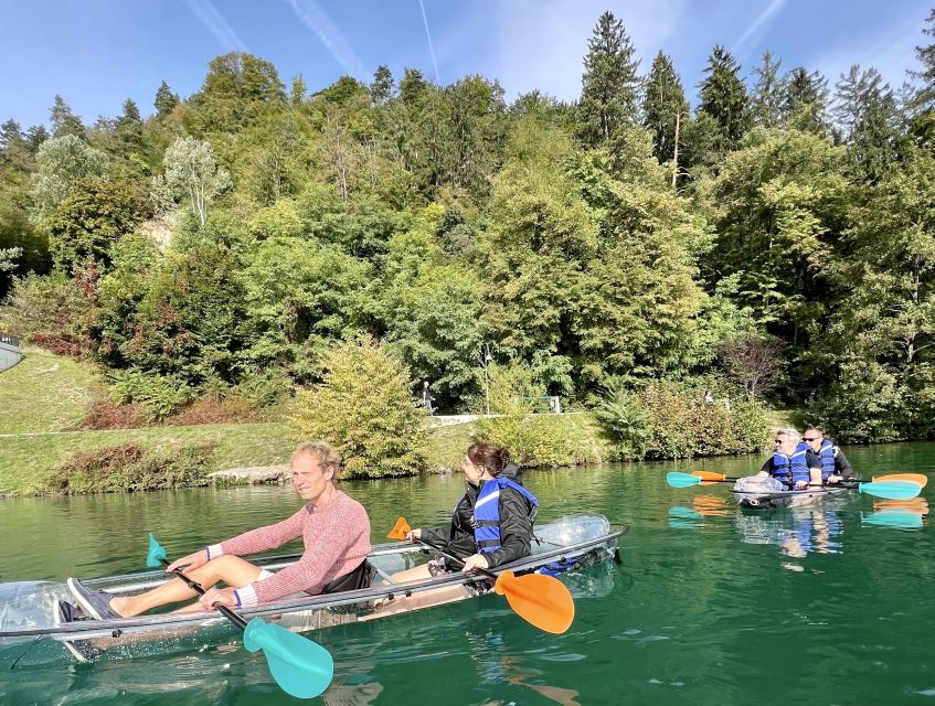 Bled: Guided Kayaking Tour in a Transparent Kayak - Getting Comfortable in a Two-Person Transparent Kayak