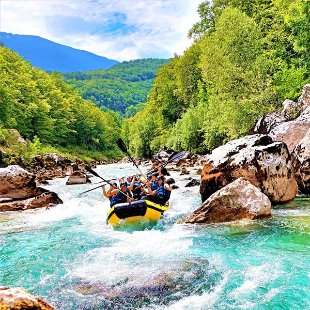 Bovec: Adventure Rafting on Emerald River Soča + FREE photos - From the Bovec base to Srpenica 1