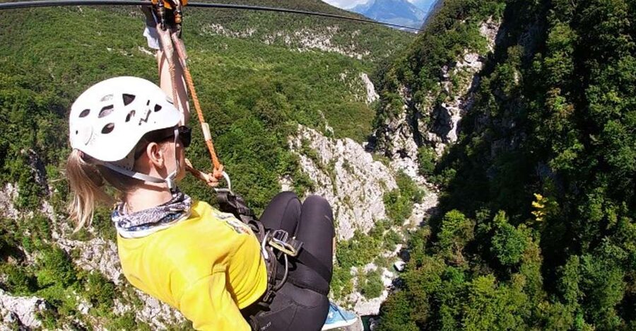 Bovec: Canyon Učja — The Longest Zipline Park in Europe - The views toward the Soča Valley and Triglav