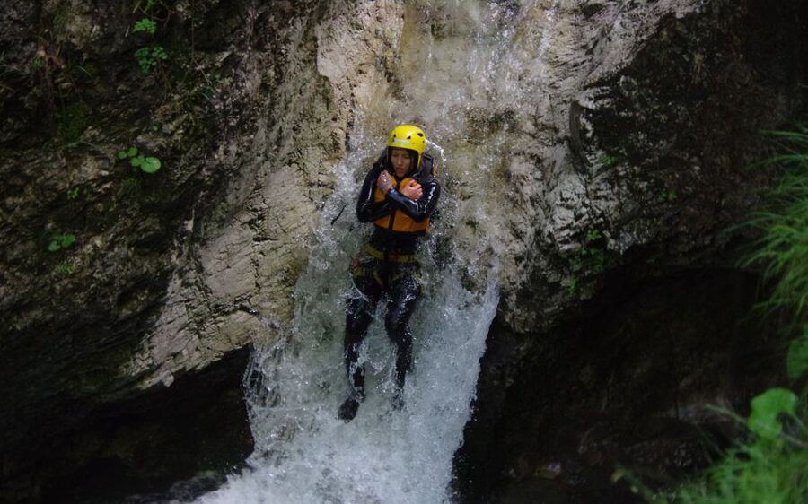 Bovec: Half-Day Canyoning Trip - The safety talk before the first slide