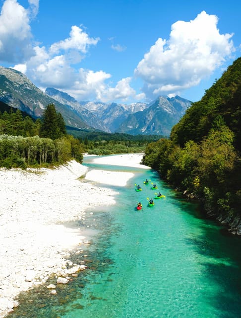 Bovec: Iconic Sit-on-Top Kayak Tour on Soča River +FREEphoto - The short van ride to the river