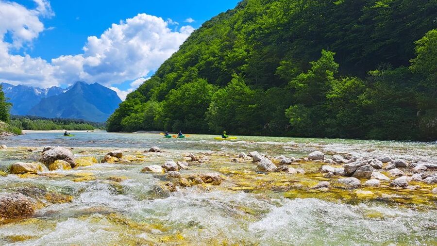 Bovec: Iconic Sit-on-Top Kayak Tour on Soča River +FREEphoto - Timing the outing around your Bovec plans
