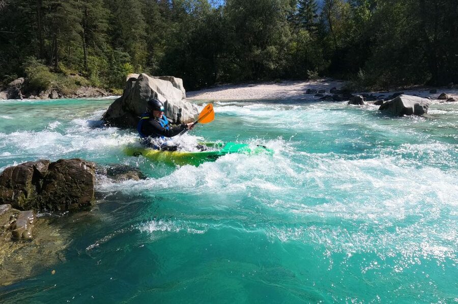 Bovec: Iconic Sit-on-Top Kayak Tour on Soča River +FREEphoto - Starting at Soča Adventure in Čezsoča