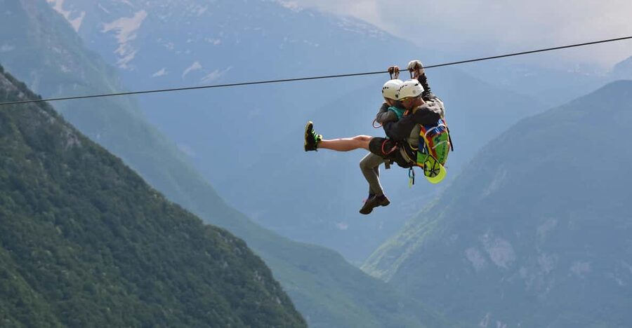 Bovec: Panoramic Zipline Tour - Safety instruction and the first practice line
