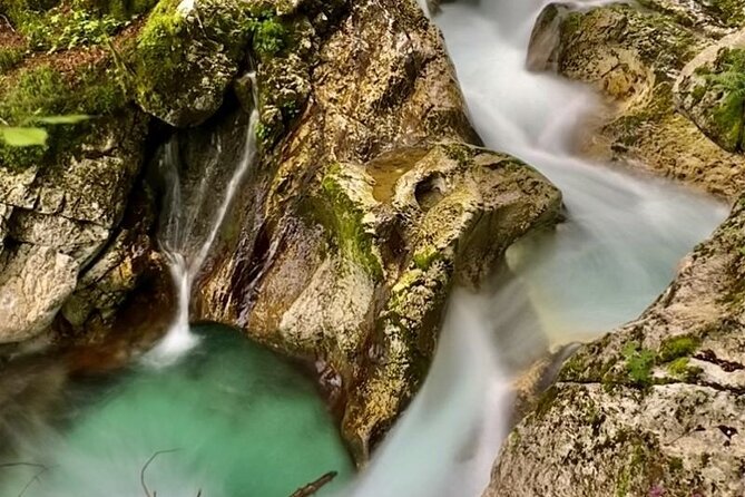 Bovec Private E-bike tour - Exploring hidden gems - A rocky beach, a local snack, and river refreshment