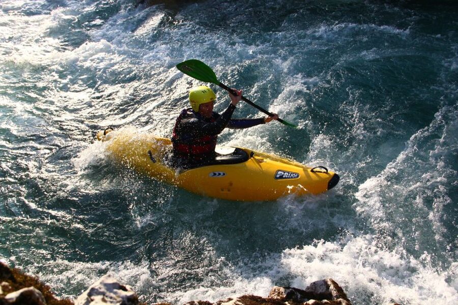 Bovec: Soča River 1-Day Beginners Kayak Course - Finishing the river run and returning to Bovec