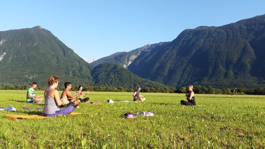 Bovec: Yoga in the Soča Valley - Outdoor yoga when the weather cooperates