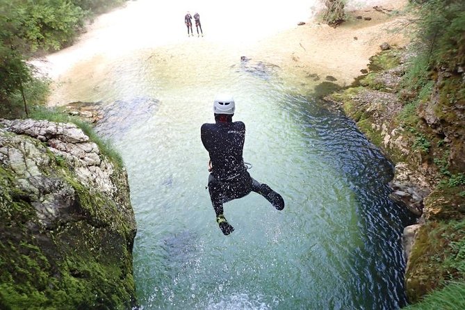 Canyoning Bled Slovenia - Changing into proper canyoning gear