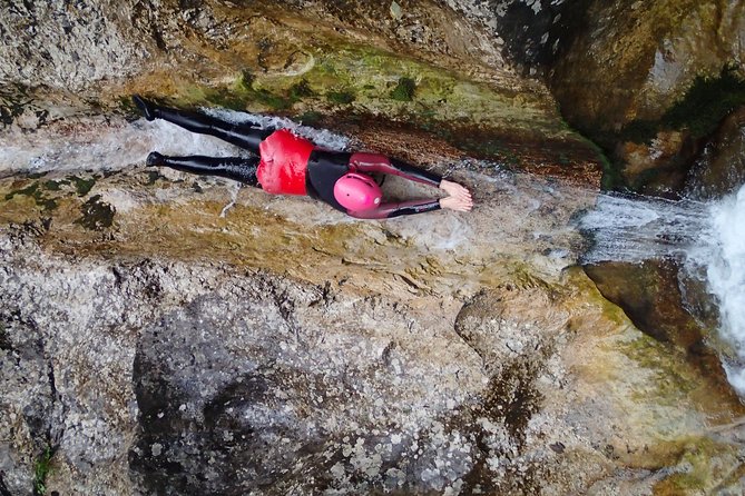 CANYONING in Susec from Bovec, Families welcome, photo service - Starting in Bovec and getting fitted for the canyon