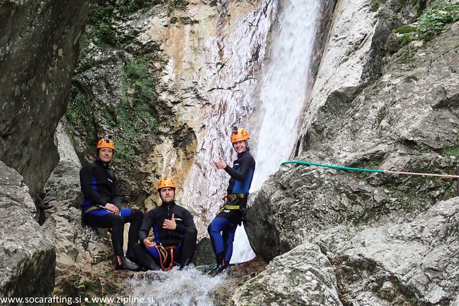 Canyoning Susec with leading local company - since 1989 - The Soča Valley setting and Triglav connection