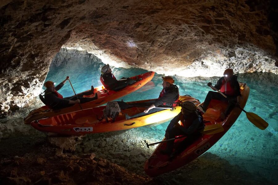From Bled: Full-Day Underground Kayaking - Riding the Old Mine Train