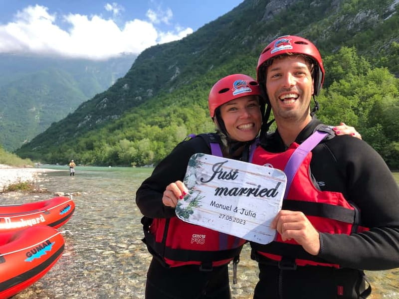 From Bovec: Premium Rafting on Soča River with Photo Service - From Bovec to the Soča in ten minutes