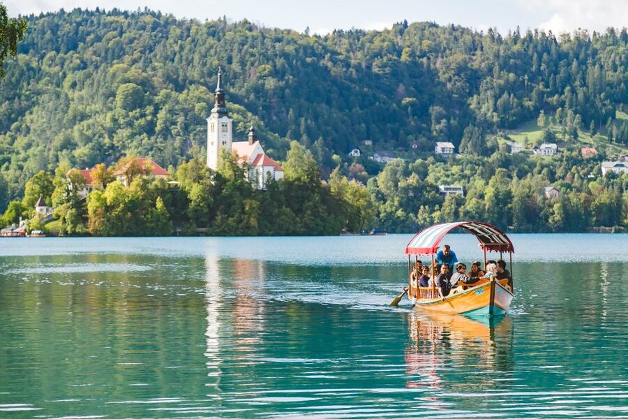 From Ljubljana: Lake Bled and Bled Castle Tour - The Pletna boat to Slovenia’s only true island
