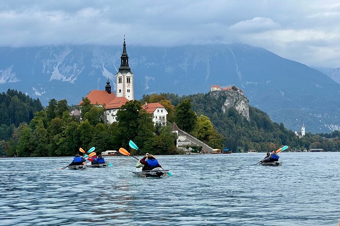 Guided Clear Kayak Tour in Bled - Sharing one kayak for two people