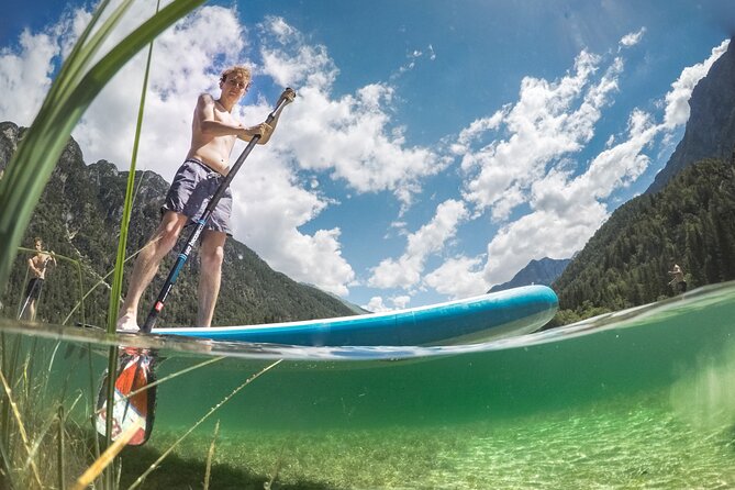 Half Day Stand-up Paddle Boarding (SUP) trip on Lake Predil - From Bovec to Lake Predil by van