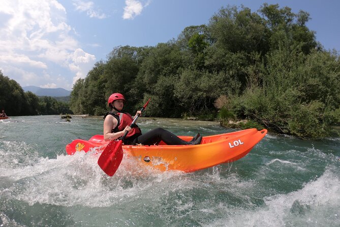Kayaking in Bled - Learning the kayak before the rapids