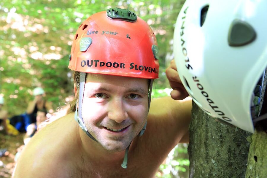 Lake Bled: Canyoning Excursion With Photos - Rappelling down rock and choosing your jumps