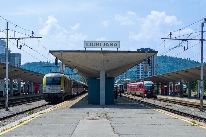 Ljubljana Capital of Slovenia from Koper - Riding the funicular to Ljubljana Castle