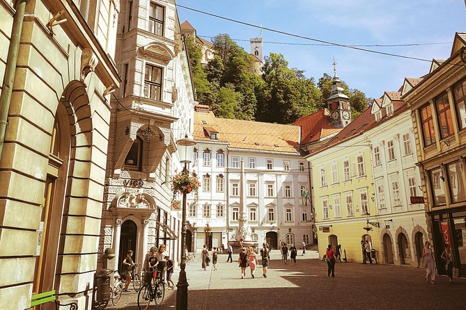 Ljubljana City Tour Including Ljubljana Castle - Riding the funicular to Ljubljana Castle