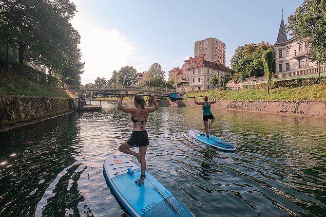 Ljubljana Stand-Up Paddle Boarding Lesson and Tour - Dragon Bridge and its playful edge