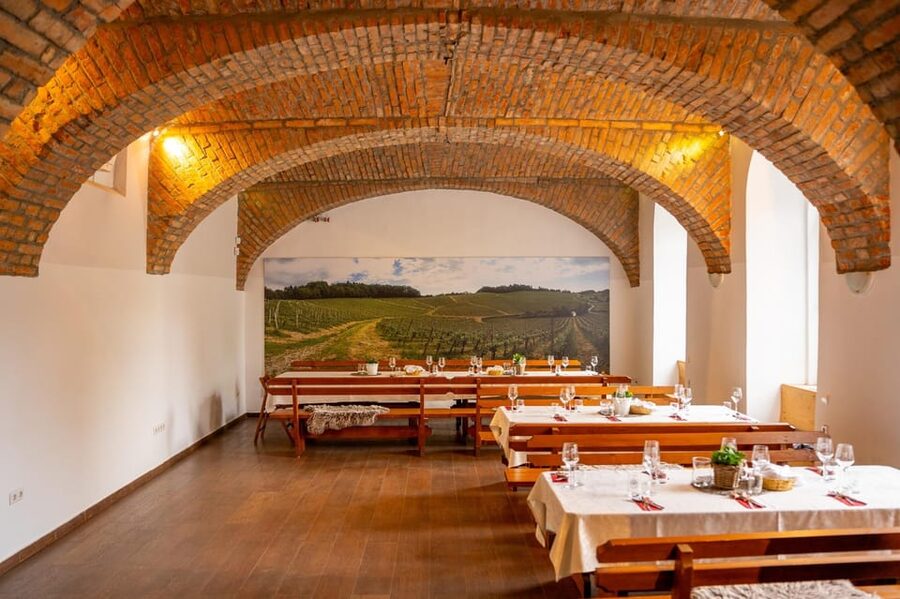 Maribor: Vinag Wine Cellar Tour with Wine tasting and snacks - Descending 23 steps into the Vinag cellar