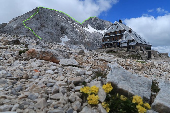 Mighty Mount Triglav Climb-summer Special-join Group - The summit section with helmet and harness