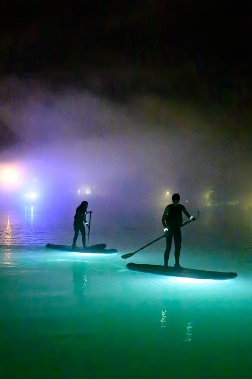 Most na Soci Evening SUP Excursion from Bovec - Entering the illuminated Idrijscica Canyon