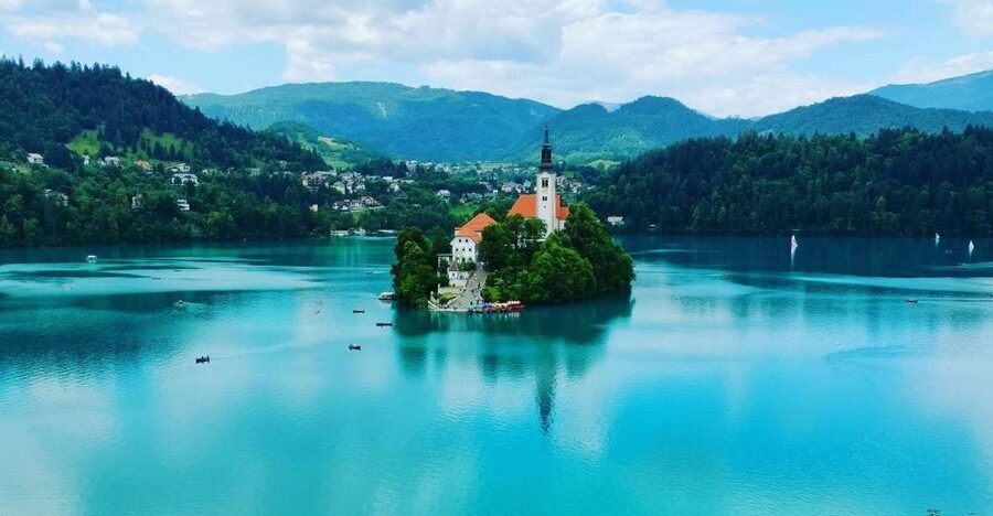 Postojna cave and bled lake day tour from Ljubljana - Lake Bled from the viewpoint and shore