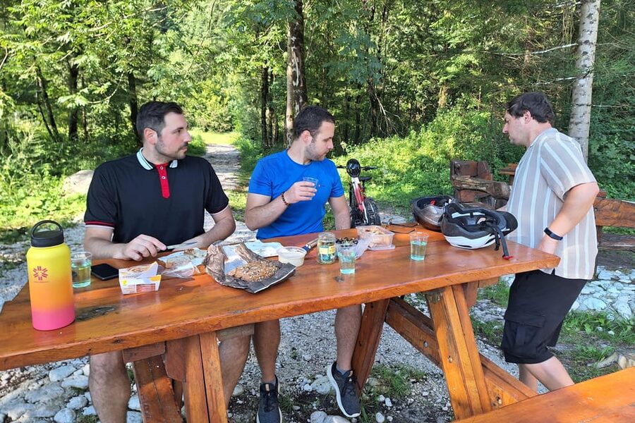 Private E-bike tour Soča valley: The ultimate explorer - Virje Waterfall and Boka, Slovenia’s powerful cascade
