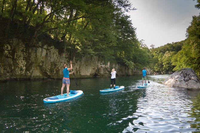 Private Half Day Stand-up Paddle Boarding on the Soča River - The 40-minute ride through Kobarid and Tolmin