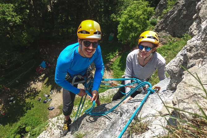 Rock Climbing near Lake Bled - Choosing a route from 3a to 7a+