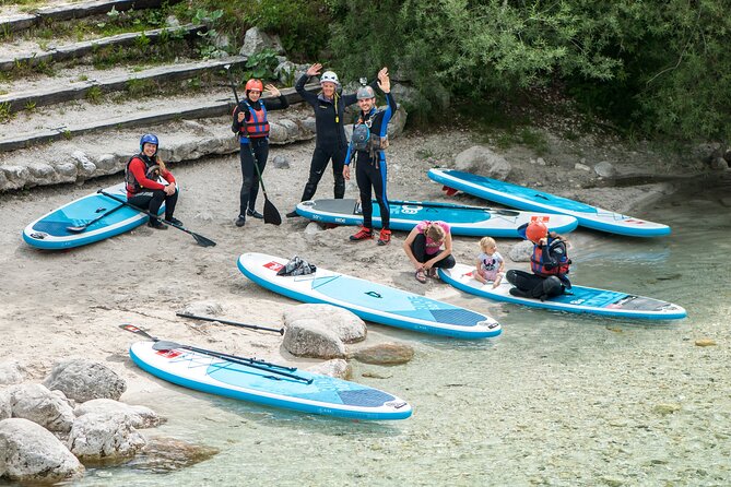 Soca Whitewater Stand-up Paddle Boarding Small Group Adventure - Learning the basics before the first rapid