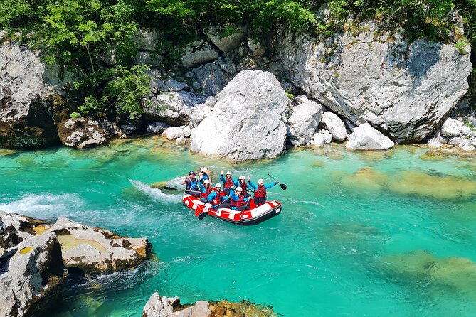 Whitewater Rafting on the Soča River in Bovec, Slovenia - The 1.5-hour Soča rafting route