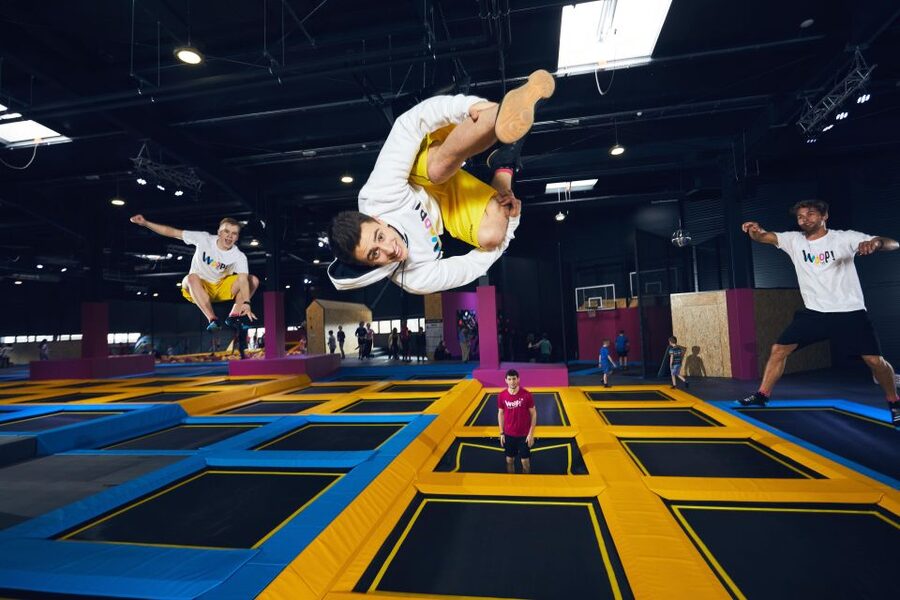 Woop! Fun park with 21 attractions - Your first 60 minutes on the trampolines